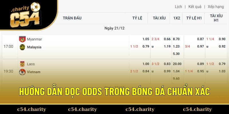 Chia sẻ cách đọc tỷ lệ cược đúng nhất